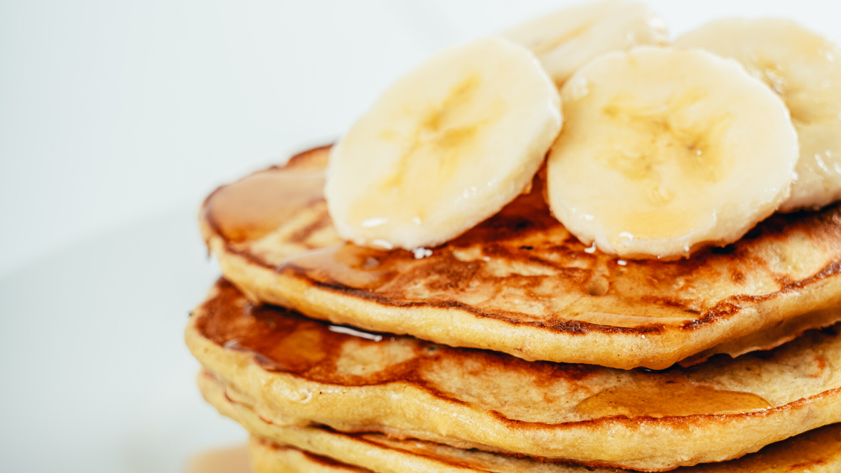 Panqueca de banana e aveia