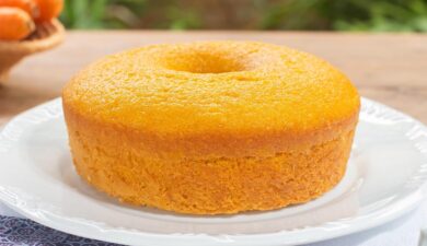 Bolo de Cenoura Saudável sem Glúten