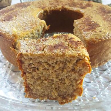 Bolo de Banana com Aveia